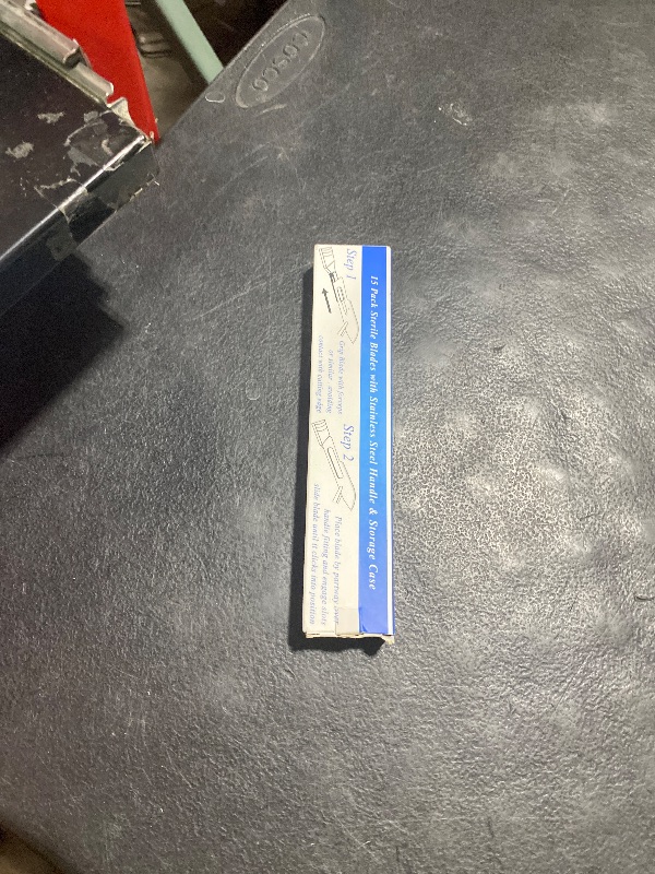 Photo 1 of 15 Pack Surgical Blades #10 with Stainless Steel Scalpel Handle, High Carbon Steel Dermablade Blades Individually Wrapped Sterile for Dermaplaining, Podiatry, Crafts & More