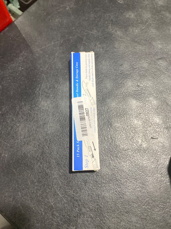 Photo 1 of 15 Pack Surgical Blades #10 with Stainless Steel Scalpel Handle, High Carbon Steel Dermablade Blades Individually Wrapped Sterile for Dermaplaining, Podiatry, Crafts & More