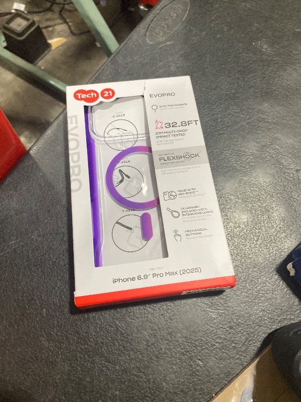 Photo 1 of Tech21 iPhone 17 Pro Max EvoPro with MagSafe Kindred Purple/Cyber Pink