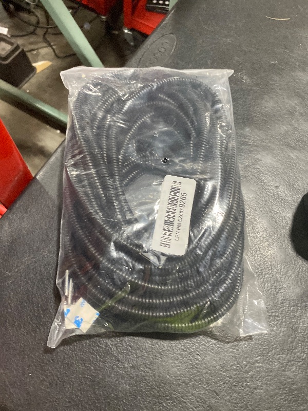 Photo 1 of 1/4 Inch Wire Loom Split Tubing - 30 ft Cord Protector Electric Wires Covers, Automotive Wire Flexible Conduit, Plastic Wire Cover with Cable Zip Tie (1/4"-30ft)