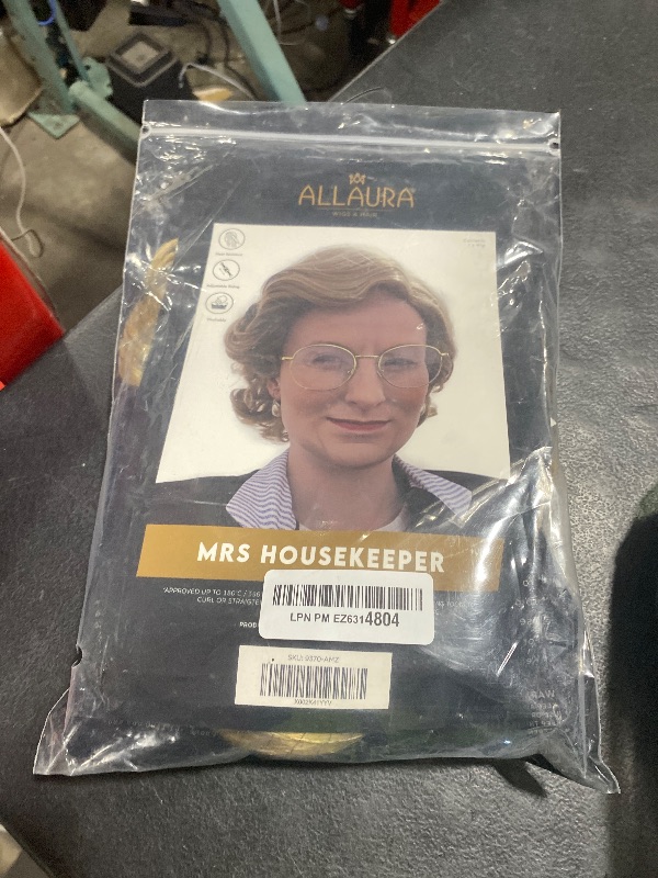 Photo 1 of ALLAURA Compatible with Mrs Doubtfire Wig – Short Wavy Gray Old Lady Wig for Women – Funny Costume Hairpiece for Adult Cosplay, Movie Character Look, Halloween, Theatre, Retro Nanny or Granny Outfit