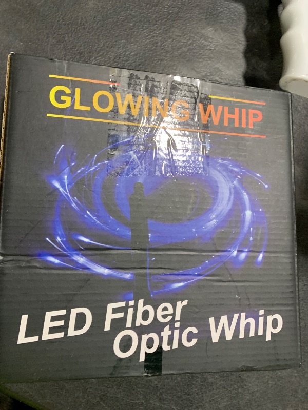 Photo 1 of SZYICONG 6ft LED Fiber Optic Whip Dance, USB Rechargeable, 7 Colors, 4 Modes, Rainbow Bright Lights Effect, Great for Rave Party, Music Festival, Stage Show, Carnival Activities