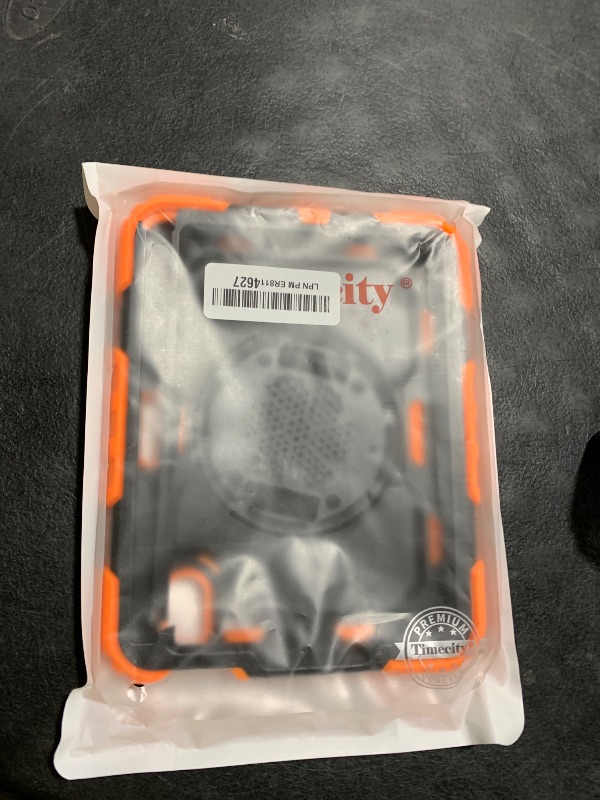 Photo 1 of Timecity Case for iPad mini 7th/6th Generation 2024/2021 8.3 inch, Full-Body Protective for iPad mini 7/ Mini 6 Case with Screen Protector Pencil Holder Swivel Stand Hand/Shoulder Strap- Orange