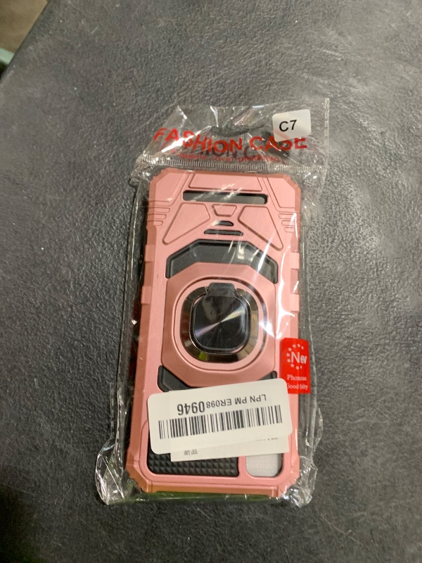 Photo 1 of for Cloud Mobile Stratus C7 Phone Case with Tempered Glass Screen Protector,Military Grade Heavy Duty Shockproof Protective Cover,with Ring Kickstand for Cloud Stratus C7 (Pink)