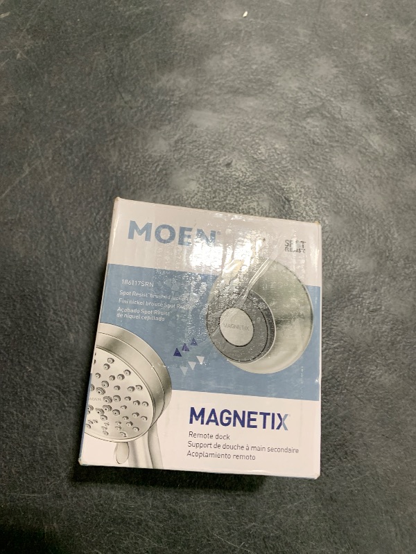 Photo 1 of Moen Spot Resistant Remote Dock for Magnetix Handheld Shower Head, Brushed Nickel Finish, 186117SRN