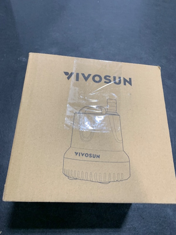 Photo 1 of VIVOSUN 1150GPH 100W Submersible Pump for Fish Tank, Pond, Aquarium, Hydroponic Systems with 5ft Power Cord and 4 Nozzles Blue