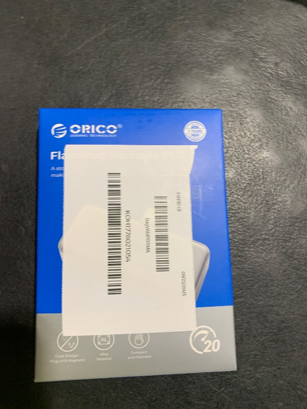 Photo 1 of ORICO 1TB External SSD Up to 2000MB/s, S20
