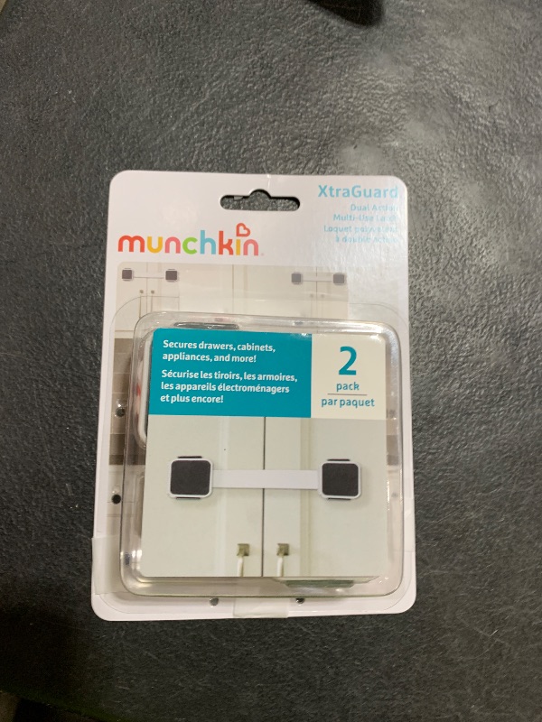 Photo 1 of Munchkin® Xtraguard™ Child Safety Cabinet Locks, Double Locking Latches for Babyproofing Appliances, Toilets and More, 2 Count