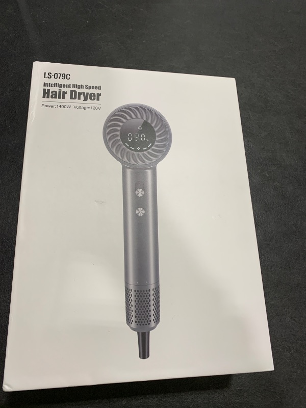 Photo 1 of Hair Dryer, 150000 RPM Brushless Motor with 500M Negative Ions, Fast-Dry Lightweight Design, ThermoControl & Magnetic Nozzle/Diffuser, Low Noise Salon Blow Dryer for All Hair, Travel, Home