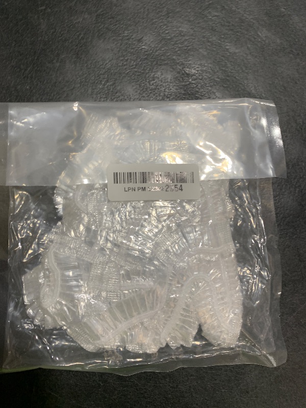 Photo 1 of Auban 30PCS Disposable Shower Caps, Individually Wrapped Larger & Thicker Waterproof Shower Caps, Plastic Hair Caps for Women, Spa, Home Use, Hotel and Hair Salon, Portable Travel