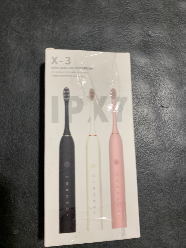 Photo 1 of Queenwill Electric Toothbrush, High Vibration Sonic Electronic Toothbrush for Adults with 2 Minutes Smart Timer, 5 Optional Modes, 4 Replacement Brush Heads Ultra Whitening (White)