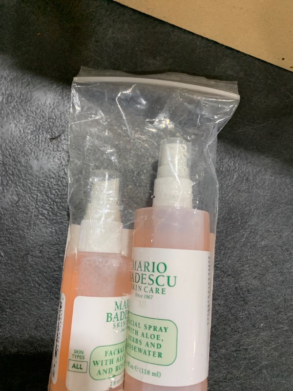 Photo 1 of Mario Badescu Facial Spray with Aloe, Herbs and Rose Water for All Skin Types, Face Mist that Hydrates, Rejuvenates & Clarifies, 4 FL OZ & 2 FL OZ Combo