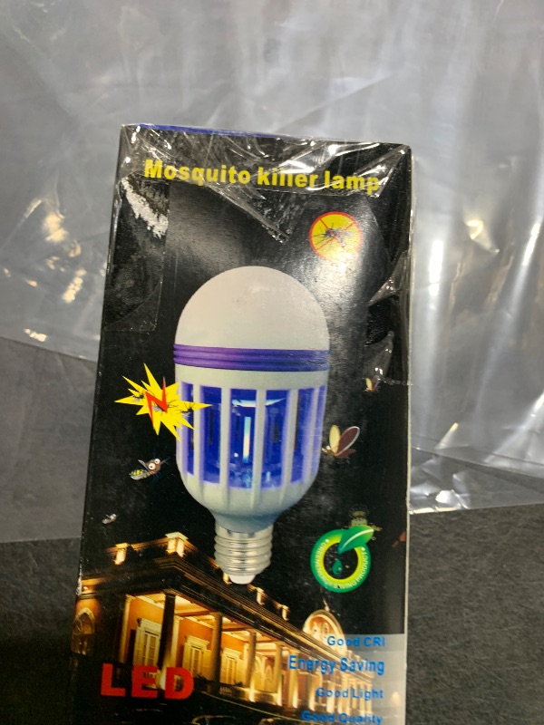 Photo 1 of Bug Zapper Light Bulb, 2 in 1 Mosquitoes Killer Lamp Led Electronic Insect & Fly Killer, Porch Light for Entryway, Doorway, Corridor, Balcony and Patio