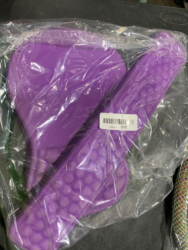 Photo 1 of Hokafenle 2 in 1 Ergonomic Mouse Pad Wrist Support & Wrist Rest for Computer Keyboard Set, with Relieve Carpal Tunnel Pain Massage Bulge and Full Memory Gel Design (2In1 Set, Dark Purple)