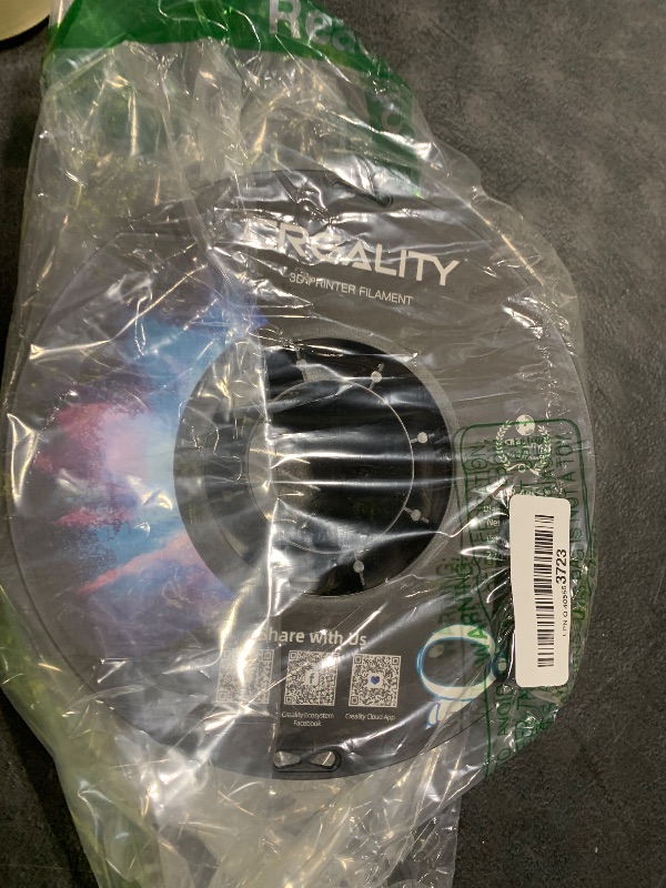 Photo 1 of Creality ABS Filament 1.75mm, 3D Printer Filament, Excellent Resistance, Odorless Non-Toxic, Stability, Tough, 1kg(2.2lbs) Printing Filament for 3D Printer (Black)
