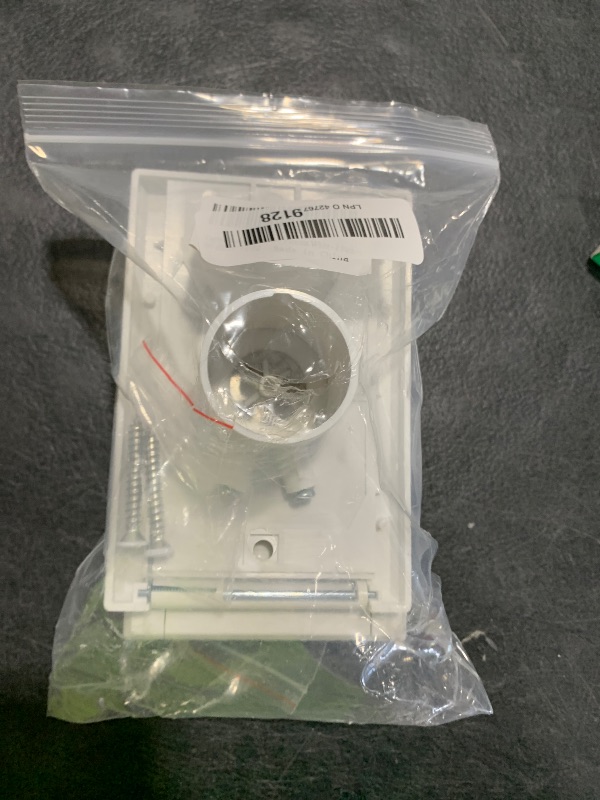 Photo 1 of Central Vacuum Inlet Valve, for Nutone Central Vacuum System Installation Parts, White Full Door Inlet Valve Cover - 2 Pack