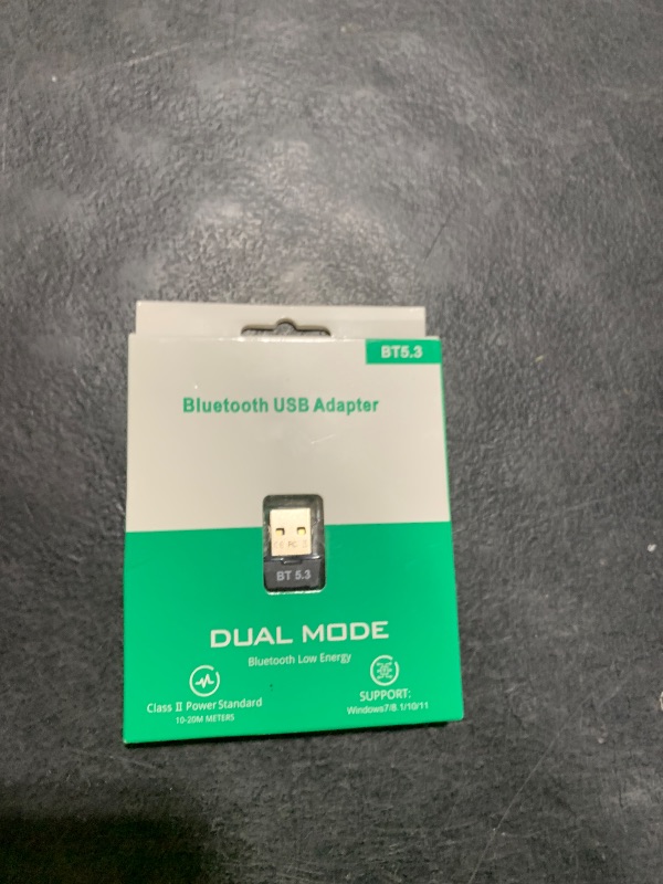 Photo 1 of Bluetooth Adapter for PC, USB Bluetooth Dongle for Windows 11/10/8.1, Plug & Play for Keyboard/Mouse/Headphone/Speakers/Printer/Game Controllers