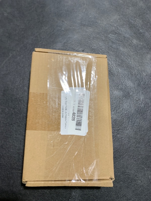 Photo 1 of Acrylic Sign Holder 4x6 Inch, 3 Pack Sign Holders Vertical , Double Sided Display Clear TableTop Sign Holder, Acrylic Paper Holder for Wedding Reception, Party Decoration, Numbers Picture Frames