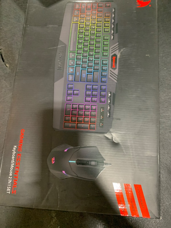 Photo 1 of Redragon S101 Gaming Keyboard, M601 Mouse, RGB Backlit Gaming Keyboard, Programmable Backlit Mouse, Value Combo Set [New Version]