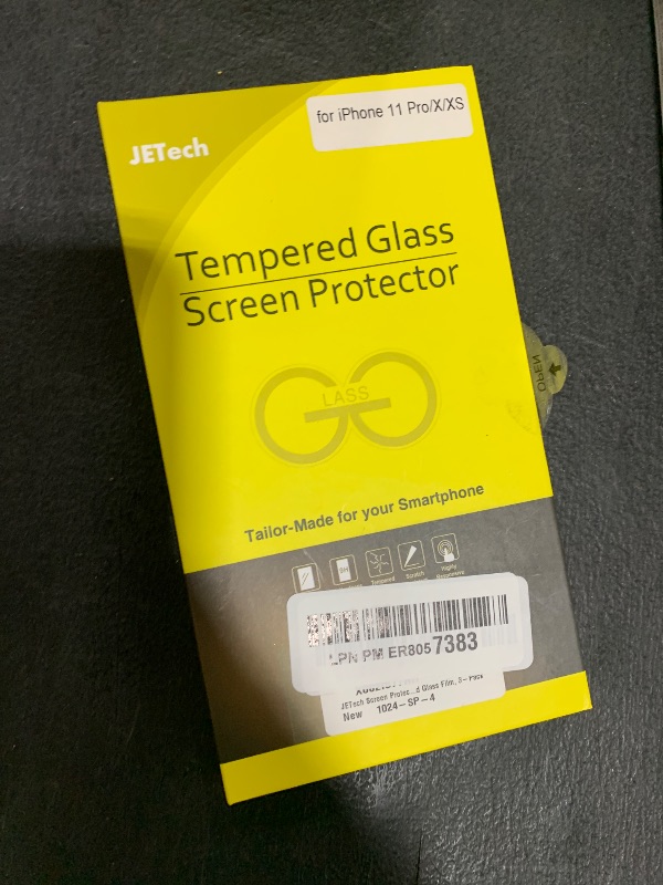 Photo 1 of JETech Screen Protector for iPhone 11 Pro, iPhone Xs and iPhone X 5.8-Inch, Tempered Glass Film, 3-Pack