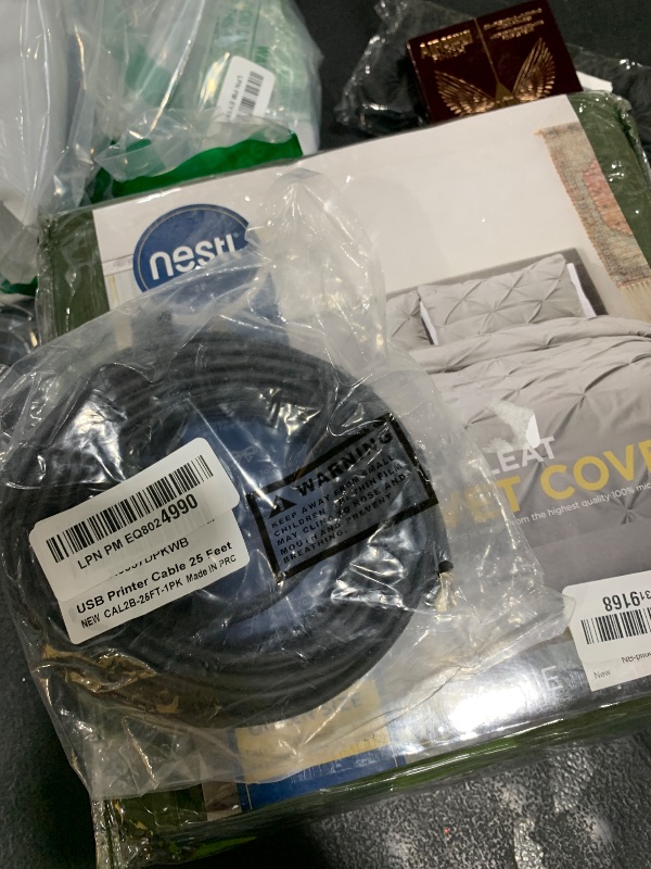 Photo 1 of Printer Cable 25 FT, USB 2.0 USB-A to USB-B Cord, Compatible with HP, Canon, Epson, DAC, Dell, Brother, Brother, Lexmark, Xerox, Samsung, Piano, MIDI, External Hard Drive, Camera, with 2 Ties