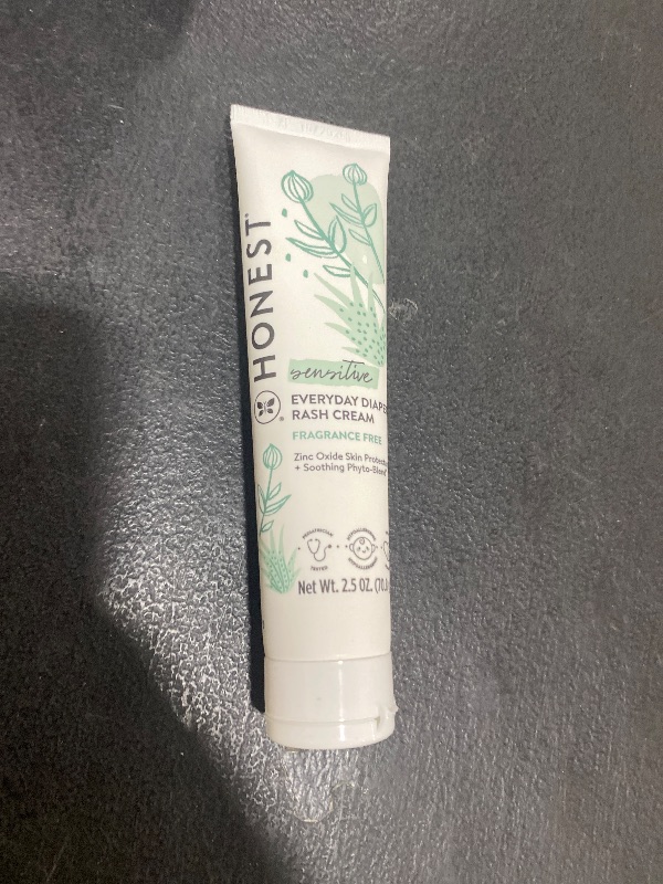 Photo 1 of The Honest Company Hypoallergenic Diaper Rash Cream | Moisturizing + Calming Zinc Oxide Ointment | NEA Recognized, Cruelty Free | 2.5 oz