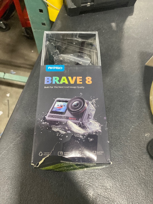 Photo 1 of AKASO Brave 8 4K60FPS Action Camera, 48MP Photo Touch Screen Waterproof Super Wide Angle 16x Slo-mo SuperSmooth Stabilization Underwater Camera with Remote Control Helmet Accessories (Brave 8)