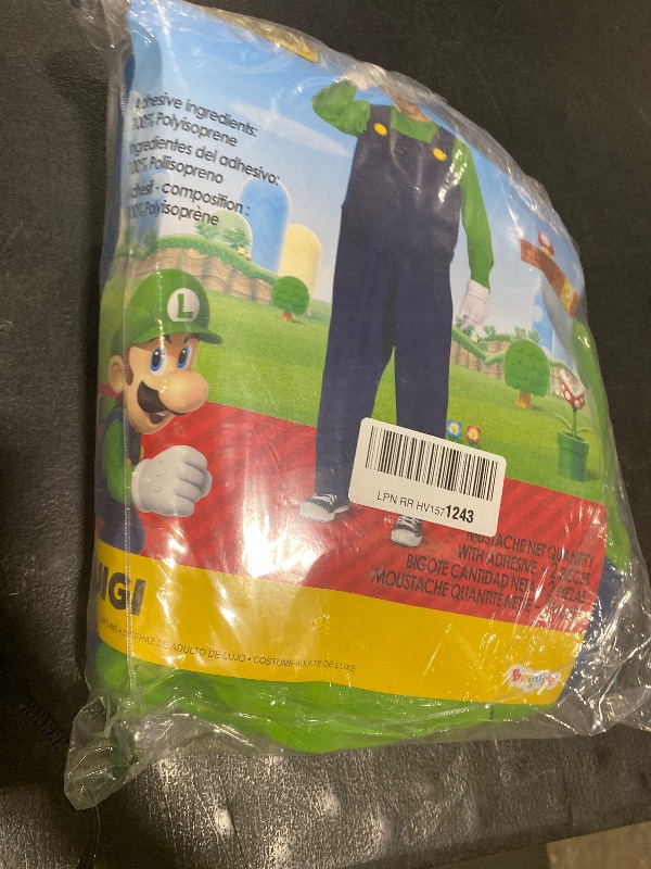Photo 1 of Disguise Men's Luigi Deluxe Adult Costume, Green, L/XL (42-46)