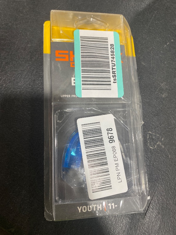 Photo 1 of Shock Doctor Mouth Guard for Braces, Upper Teeth Protection, Instant Fit, Adult & Youth Sizes,Blue