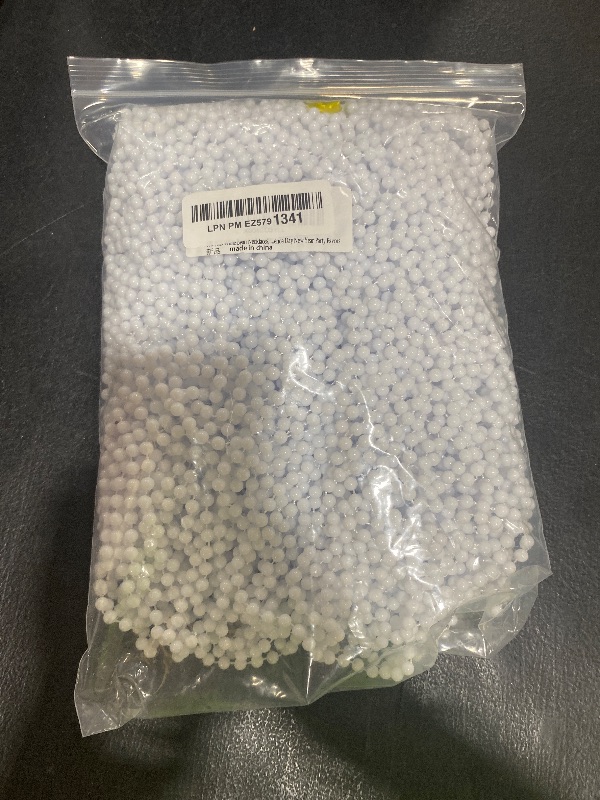 Photo 1 of 100 PCS White Bead Necklaces, 33" White Mardi Gras Beads, Christmas Beads Necklaces, 4th of July Beads Necklaces, Parade Throws Accessories for Christmas Independence Day New Year Party Favors