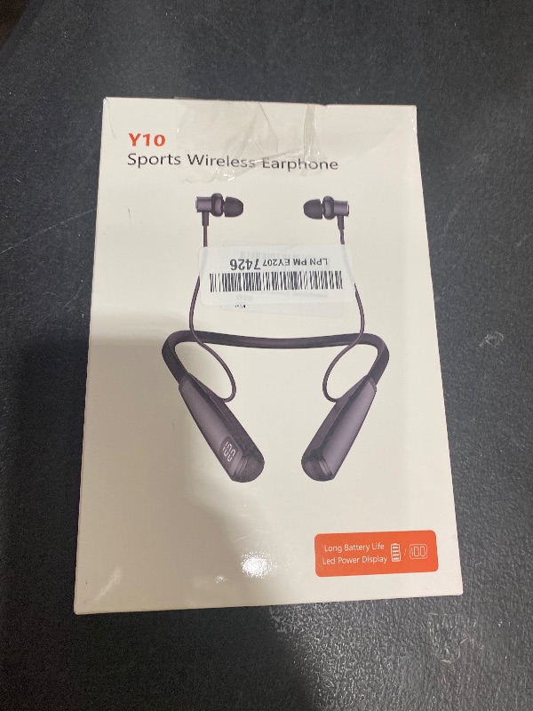 Photo 1 of Kinobo Neckband Bluetooth Headphones, 6.0 Bluetooth 100 Hours Playtime?IPX7 Sports Waterproof Earbuds with Microphone Noise Cancelling with HiFi Speakers Multiple Switchable Sound Modes