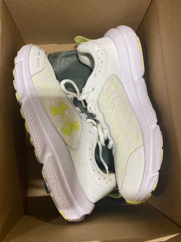 Photo 1 of Under Armour Women's Charged Assert 10, (110) White/White/Sonic Yellow, 10, US