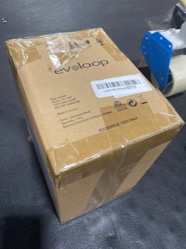 Photo 1 of Evoloop Rapid Egg Cooker Electric 6 Eggs Capacity, Soft, Medium, Hard Boiled, Poacher, Omelet Maker Egg Poacher With Auto Shut-Off, BPA Free