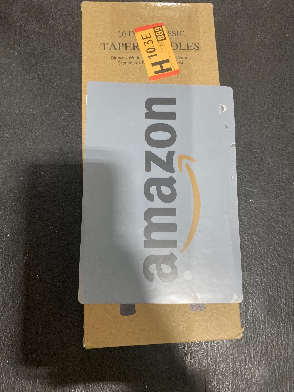 Photo 1 of 10 inches Dripless Halloween Taper Candles Set of 4 Black Candles Sticks Metal Style Black Taper Candles Spiral Candlesticks Non-Toxic Halloween Candles