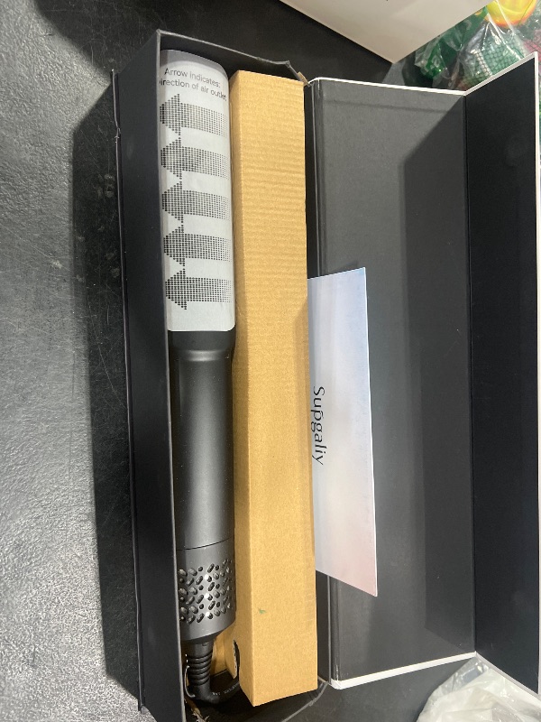 Photo 1 of Hair Straightener - 2 in 1 Wet to Dry Hair Dryer and Straightener with High-Speed Airflow + Rapid Heat-Up + Customizable Temperature + LCD Display & Auto Shut-Off + No Heat Damage (Matte Black)