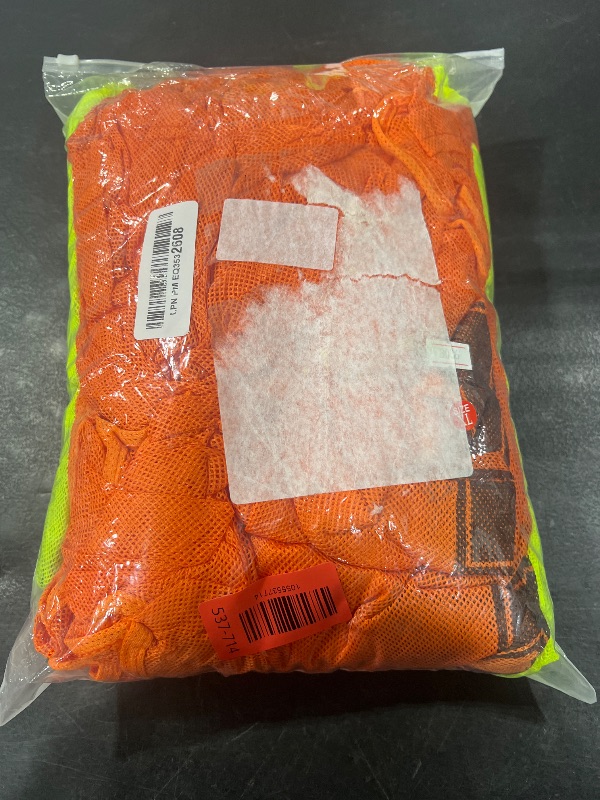 Photo 1 of Vabean 24 Pack Nylon Mesh Scrimmage Team Practice Vests Pinnies Jerseys Train Vest for Adult Sport Basketball Soccer Football (Orange, Green)