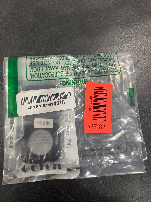 Photo 1 of [2 Pack] Goton Bumper Case for Apple Watch 46mm, [No Screen Protector] Slim Soft TPU Shockproof Case Cover Bumper Protector Accessories for iWatch Series 11 Series 10, 46mm Black+Black