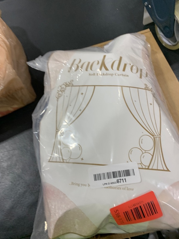 Photo 1 of 10ft x 7ft White Backdrop Curtain for Parties Wedding White Wrinkle Free Backdrop Drapes Panels for Baby Shower Gender Reveal Birthday Photo Photography Polyester Fabric Background Decoration