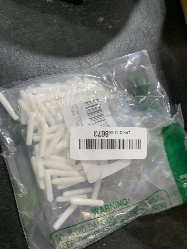 Photo 1 of Cenipar Dishwasher Rack Tine Prong Repair End Cover Caps White (100pcs) Anti Slip 1 inch Round Tips