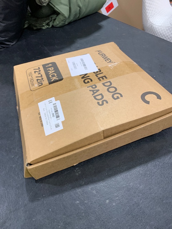 Photo 1 of 1 Pack Extra Large Washable Pee Pads for Dogs 72"x72" Reusable Dog Mat for Floor Non-Slip Waterproof Pee Pads for Dogs Fast Absorbent Pet Whelping Pads Puppy Playpen Mat for Incontinence, Housebreak