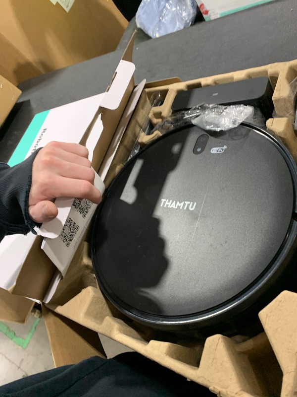 Photo 1 of Thamtu Robot Vacuum with Smart Navigation, Powerful Suction with APP/Voice Control Good for Pet Hair, Hard Floor, Compatible with Alexa