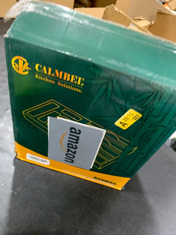 Photo 1 of Calmbee Storage Bag Organizer - Foil & Plastic Wrap Organizer with Cutter, Kitchen Storage Compatible with Gallon, Quart, Sandwich, Snack Bags & 12" Aluminum Foil & Wax Paper, White
