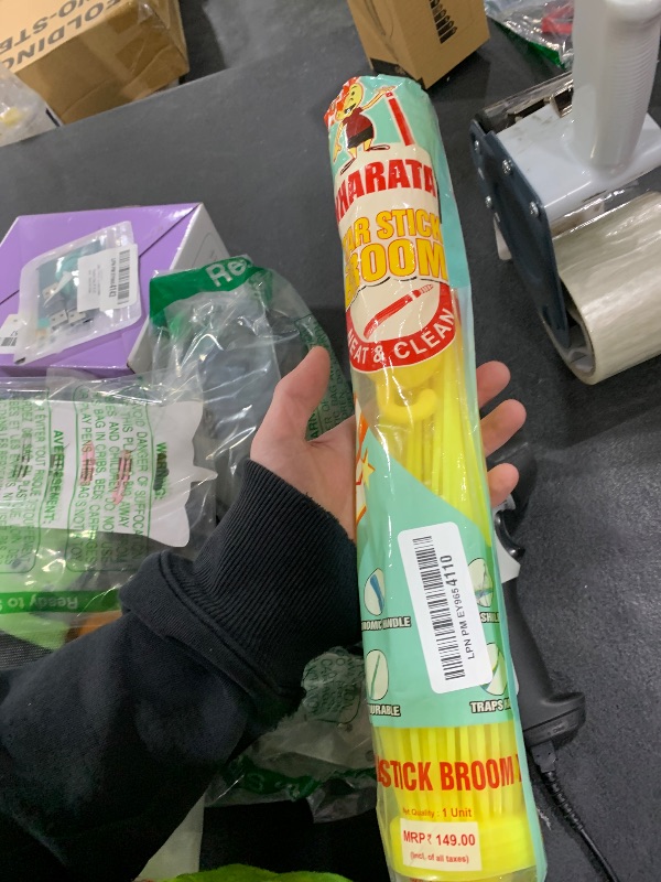 Photo 1 of No Dust Floor Broom (Freedom from New Broom Dust- yellow) 