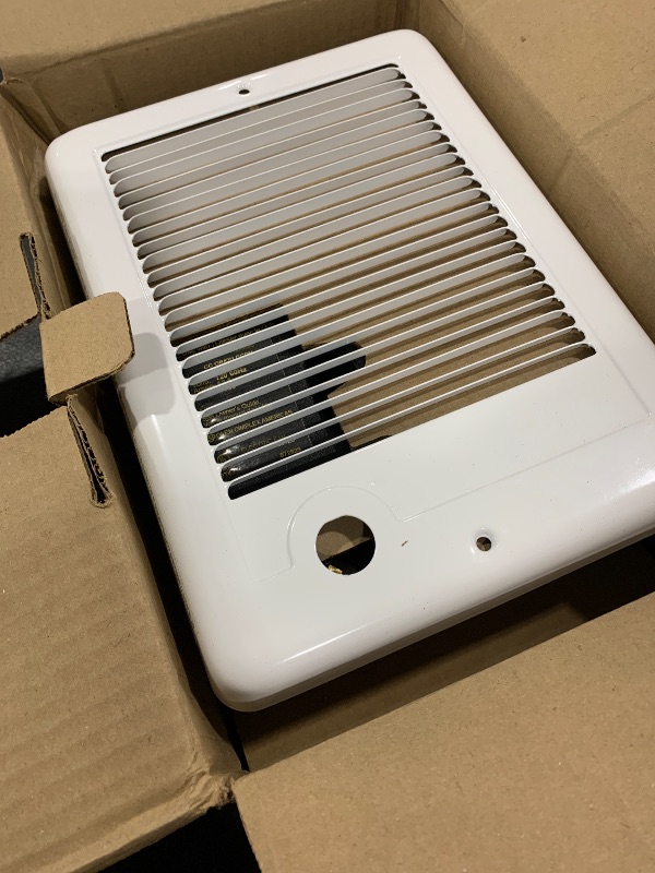 Photo 1 of Cadet Com-Pak Electric Wall Heater Complete Unit with Thermostat (Model: CSC151TW, Part: 67509), 5120 BTU, 120 Volt, 1500 Watt, White