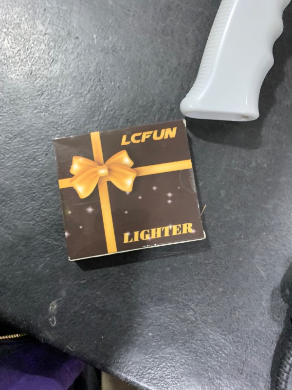 Photo 1 of LcFun Electric Lighter Rechargeable USB, Dual Arc Plasma Lighter, Windproof Flameless Electronic Lighters, Pocket Metal Lighters with LED Battery Indication for Candles, Camping (Black Ace)