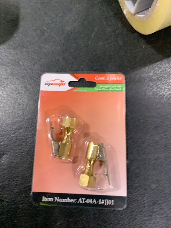 Photo 1 of EPAuto 2 Pack Open Flow Straight Lock-On Air Chuck with Clip for Tire Inflator