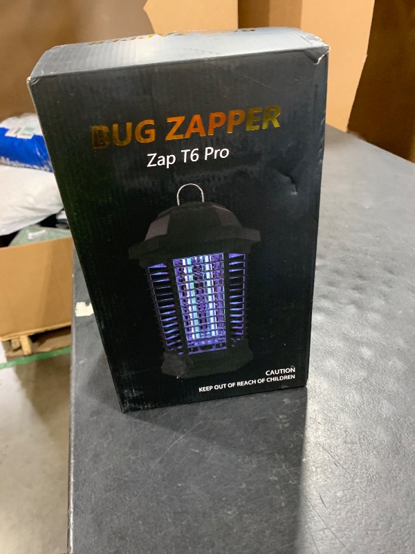 Photo 1 of GOOTOP Bug Zapper Outdoor, Mosquito Zapper, 3 Prong Plug in Electric Fly Zapper, Mosquito Killer, Fly Traps, Flying Insects Zapper Indoor Outdoor 90-130V, 4200V, ABS Plastic Outer (Black)