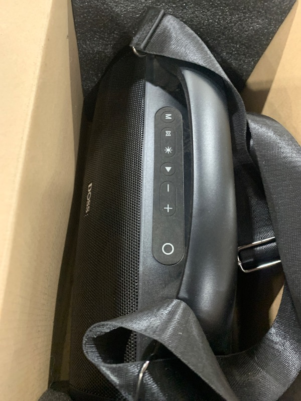 Photo 1 of DOSS Extreme Boom+ Outdoor Bluetooth Speaker with 100W Stereo Sound, Extra Bass, 20H Playtime, Party-Sync LED Lights, Built-in Power Bank, IPX6 Waterproof Speaker for Camping, Pool, Beach, Yard