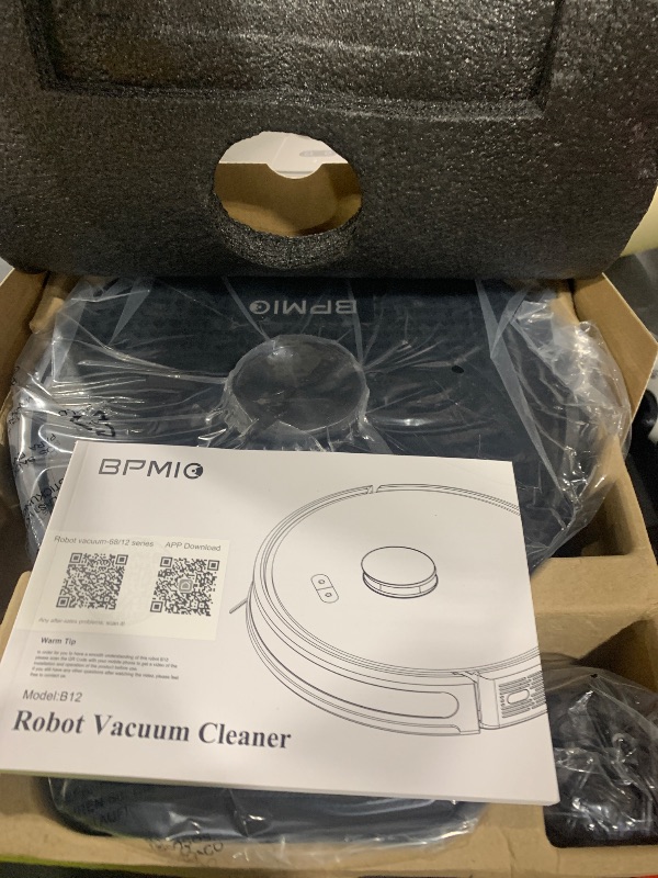 Photo 1 of BPMIO Robot Vacuum and Mop Combo 4500Pa Max Suction with LiDAR Navigation Smart Mapping, 145 Min Runtime Customized Cleaning Schedule, Works with Alexa/WiFi/App, Great for Pet Hair, Carpet, Hard Floor