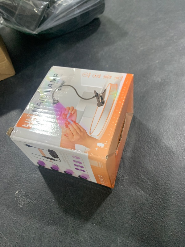 Photo 1 of AORAEM Nail Lamp LED Nail Manicure Dryer Curing Light with Black Gooseneck and Clamp for Gel Nails